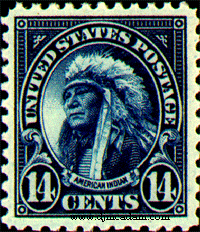 American Indian stamp
