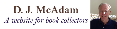 D J McAdam - A Website for Book Collectors